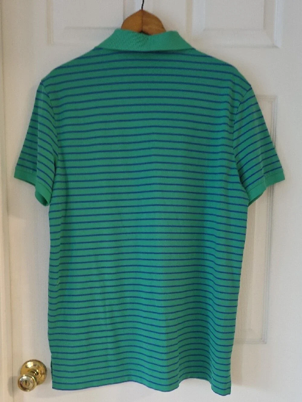 Polo Golf Ralph Lauren Green & Blue Striped Shirt Size XL
